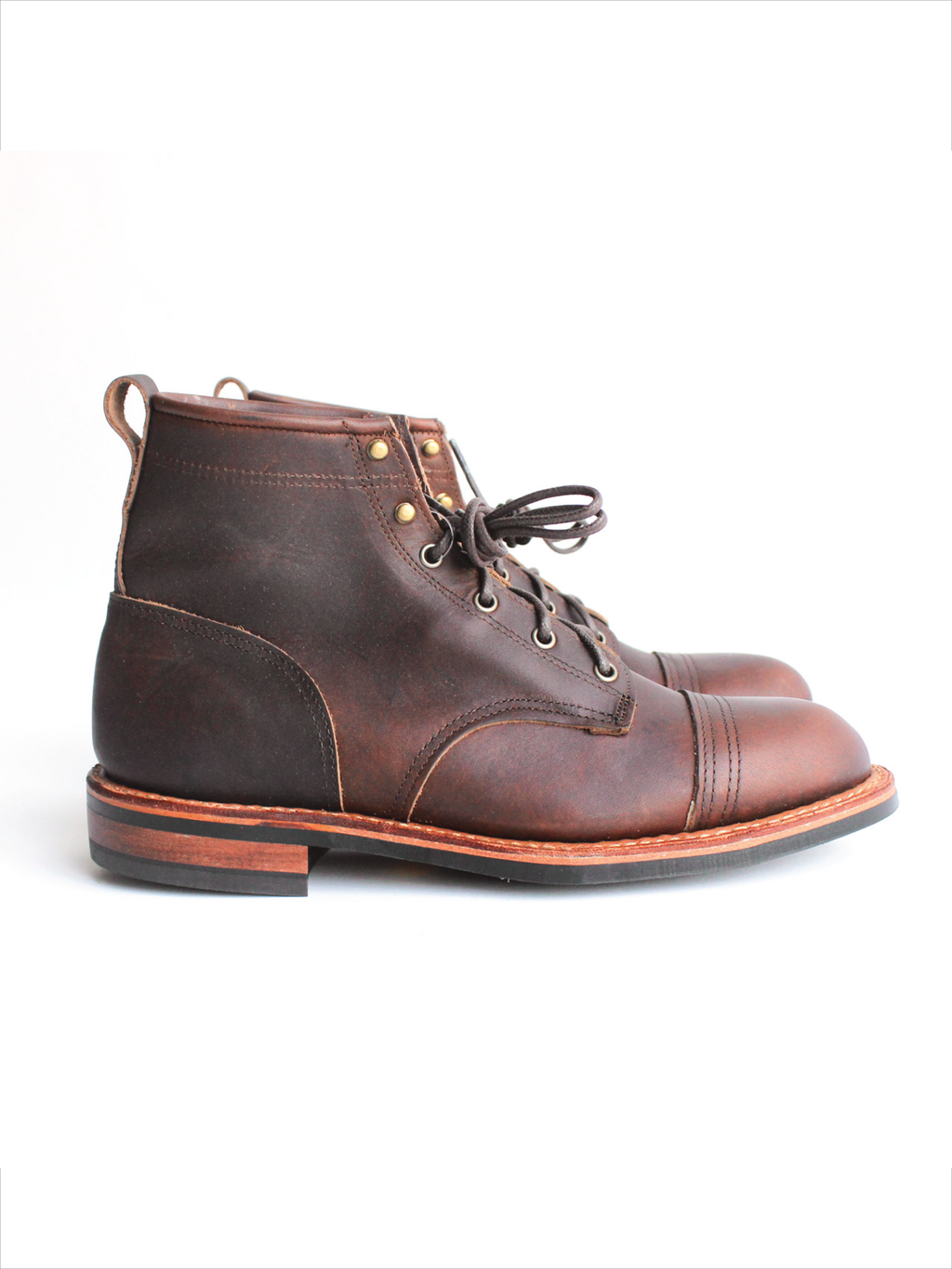 Evan Capped Toe Natural Chromexcel Boot – Pearl Boot Company Evan Capped Toe Natural Chromexcel Boot – Pearl Boot Company