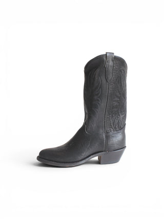 Men's Round Toe Black Derby