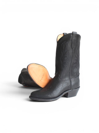 Men's Round Toe Black Derby