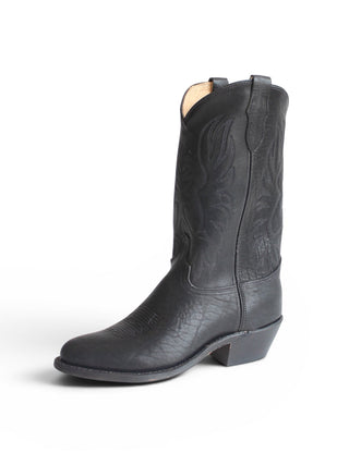 Men's Round Toe Black Derby