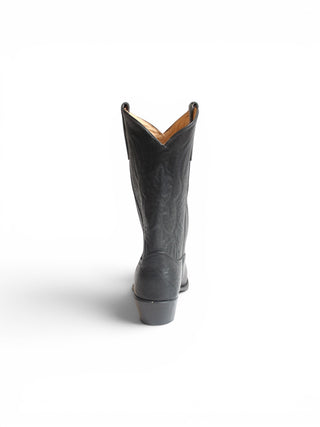 Men's Round Toe Black Derby