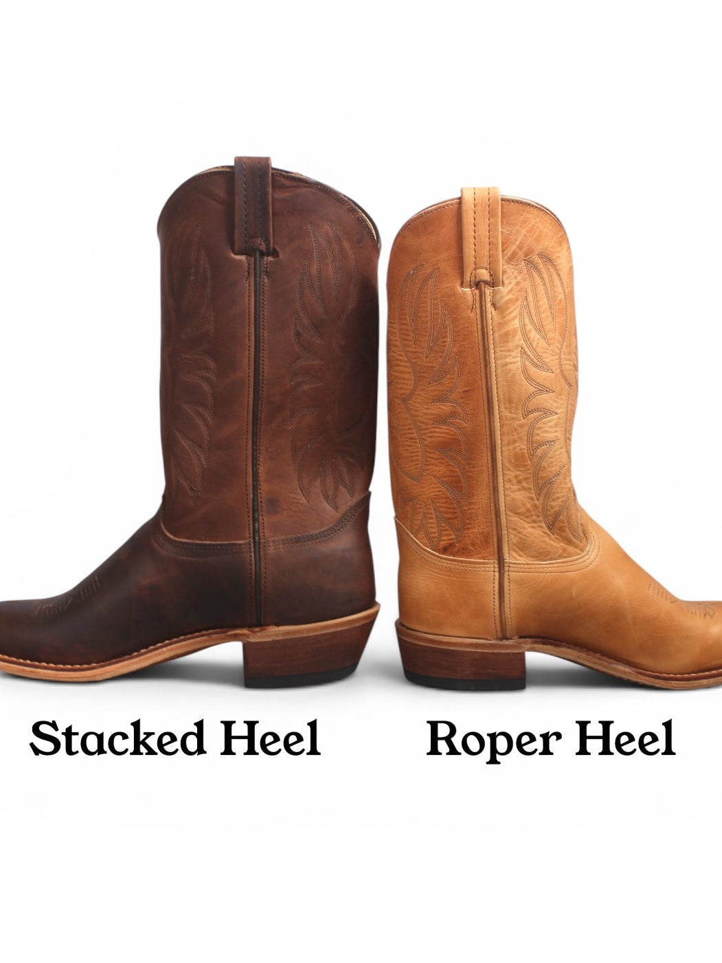 Men's Roper Heel in Natural Derby – Pearl Boot Company